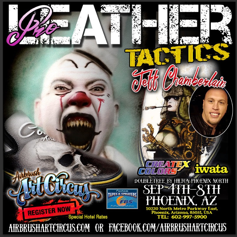 Leather classes coming to Phoenix, Az!! Sept 4th 8th at THE AIRBRUSH